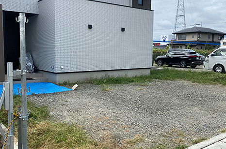 外構工事をする前の雰囲気